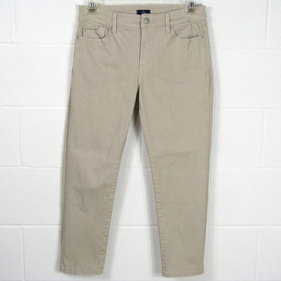 NYDJ Denim - NYDJ Size 8P Lift Tuck Tummy Khaki Denim Jeans